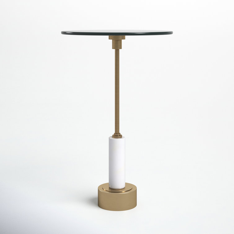 Leone Glass End Table Joss & Main